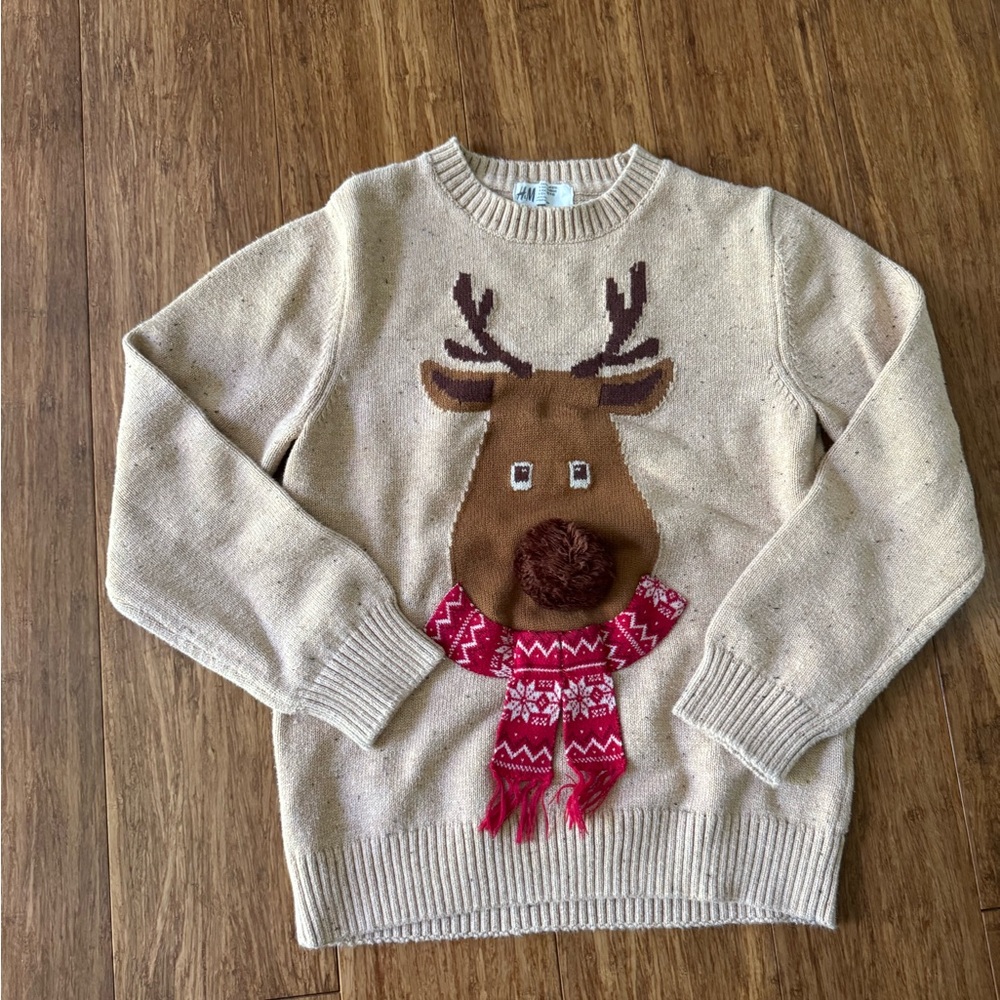 H&M Reindeer Knit Sweater